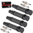 Set of 4 Ignition Coils for Honda CBR600RR (2007–2024) w/ Iridium Spark Plug