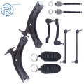 Front Lower Control Arms Tie Rods Suspension Kit for Nissan Rogue (2008–2013)
