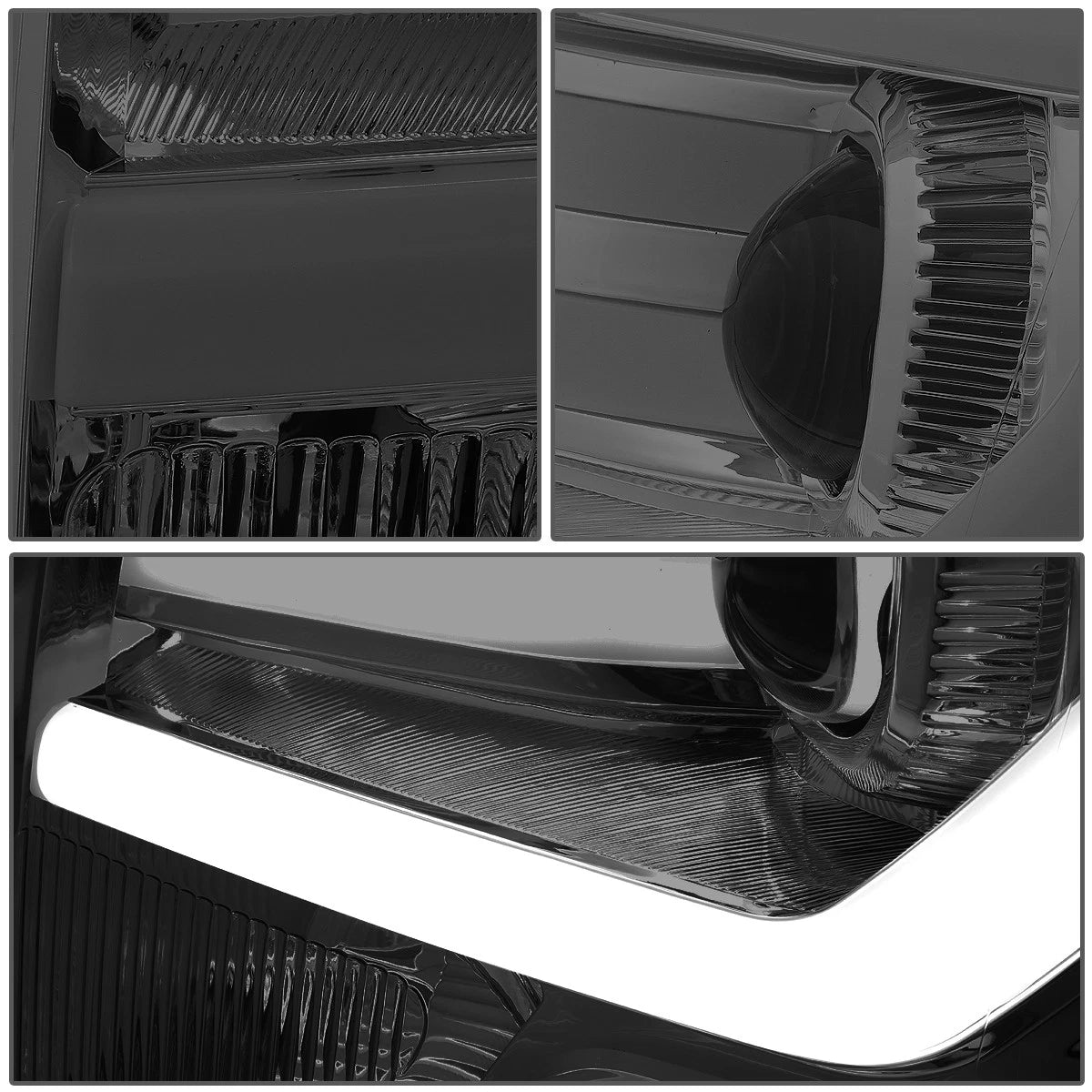 3D LED DRL Tube Bar Projector Headlight for Ford F150 (2009–2014)