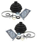 Set of 2 Front Outer CV Axle Joint Boot Kits for Volkswagen Audi