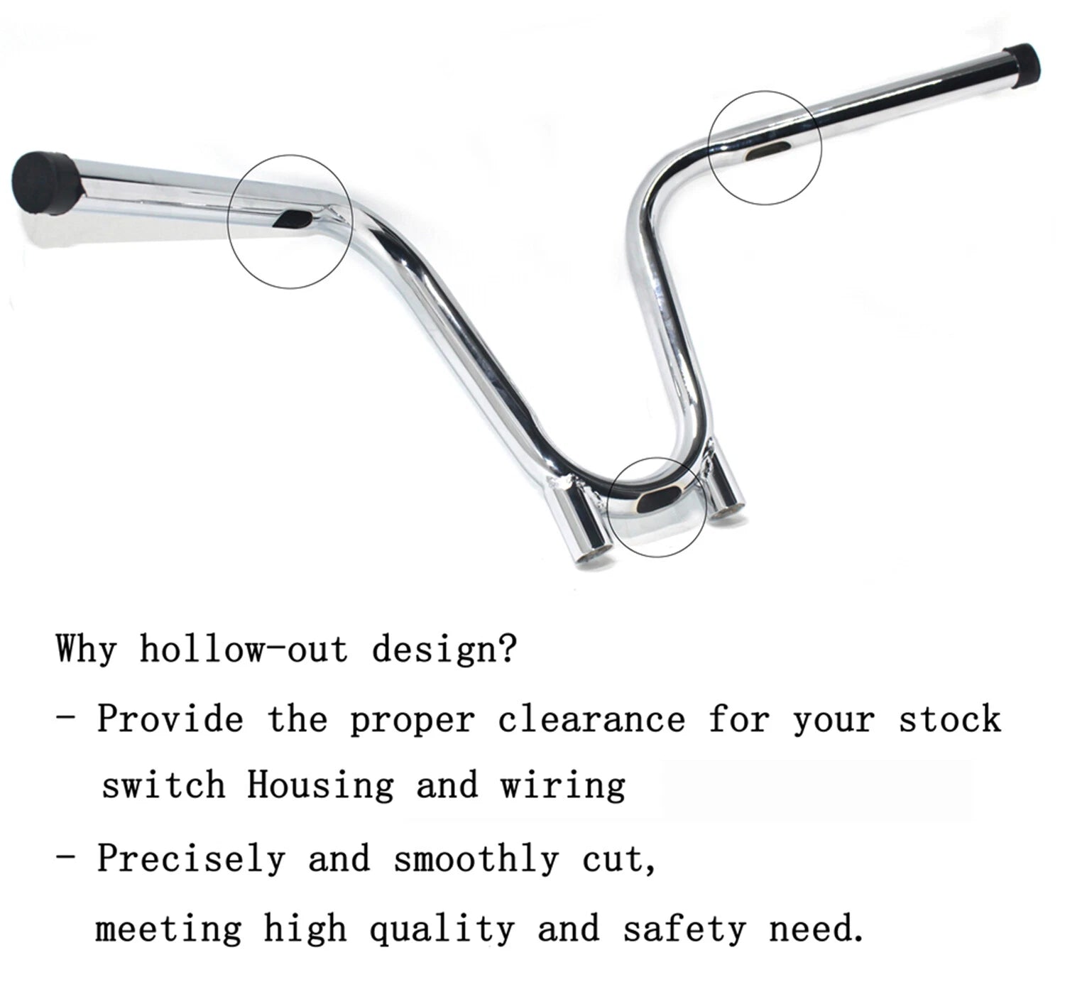 Bootlegger Handlebar Cut Out for Yamaha TX650 XS650 (1970–1983)