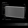 Aluminum Core Radiator DPI 1831 for Ford Expedition F150 F250 (1997–1998)