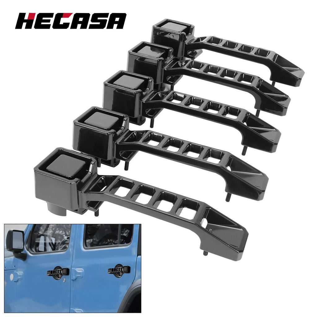 Set of 5 Exterior Door Handles for Jeep Wrangler JK/JKU (2007–2018)