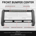 Front Bumper Grille Brush Guard Bull Bar for Dodge Ram 1500 (2009–2023) + LED Strip