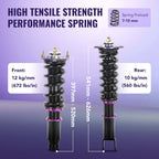 Adjustable Height Coilover Kits for Infiniti G35x (2003–2008 AWD) G37x (2008–2013 AWD)