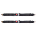 2 Pack Adjustable 2 Point Lap Seat Belts for Universal Truck Car