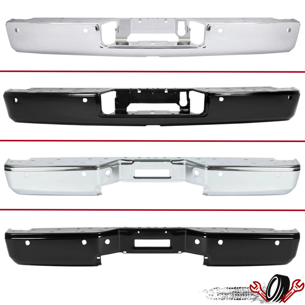 Chrome Rear Step Bumper Face Bar for Nissan Titan (2004–2020)