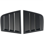 Rear Side Window Vent Louvers for Dodge Charger (2011-2021) Glossy Black