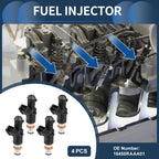 Fuel Injector Set for Honda Accord 2003-2007 2.4L 3.0L - 4 x Black Injectors