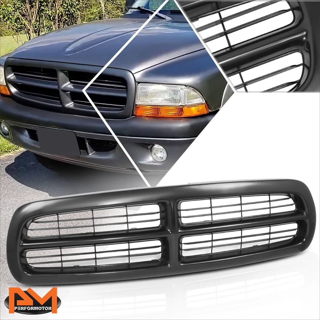 Bumper Grille Insert for Dodge Dakota Durango (1997–2004) Matte Black