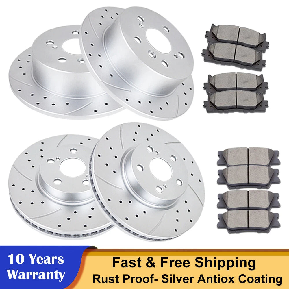 Brake Rotors and Ceramic Pads Kit for Toyota Camry (2012–2017)