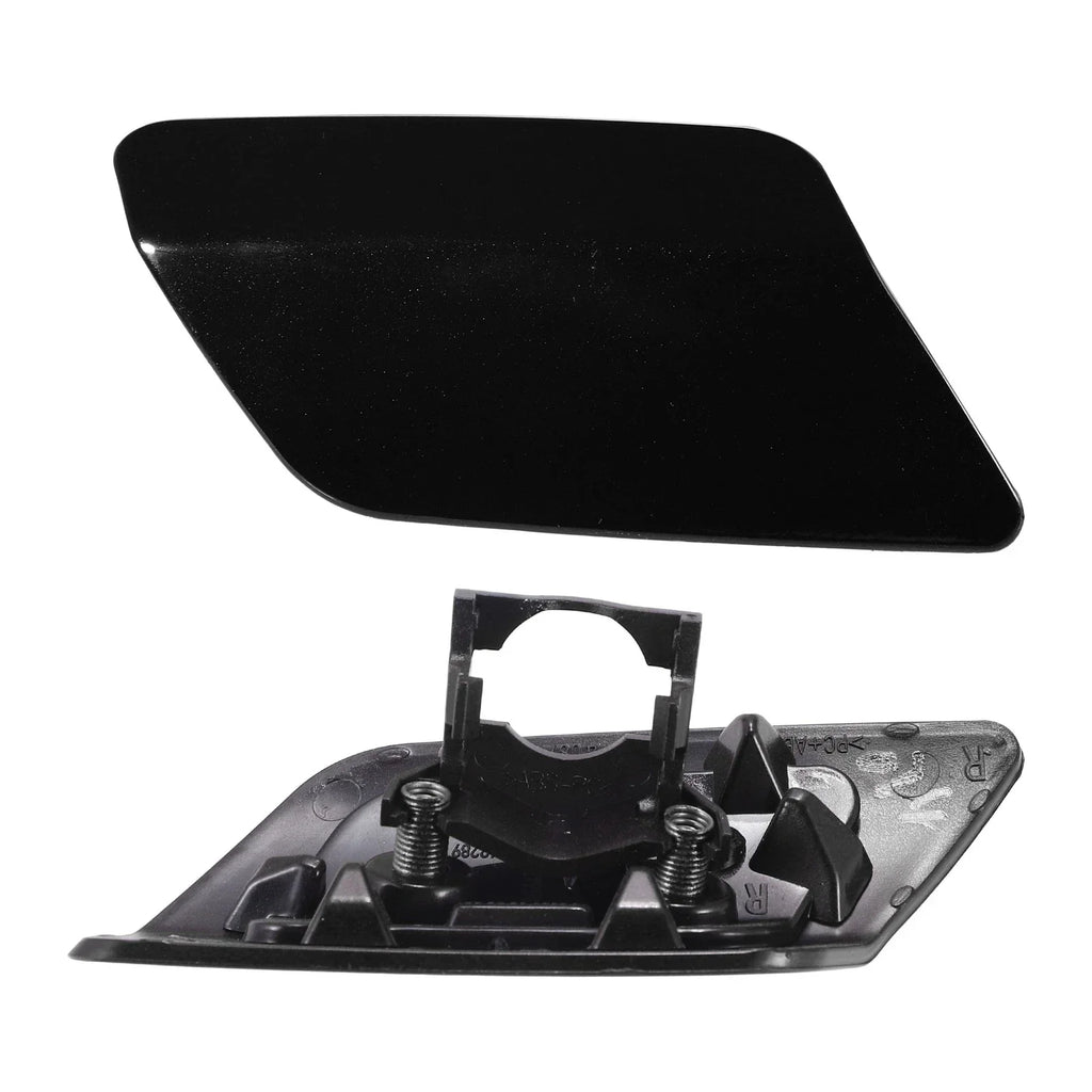 Front Right Headlight Washer Nozzle Cover Cap Black for BMW 328i (2011-2013)