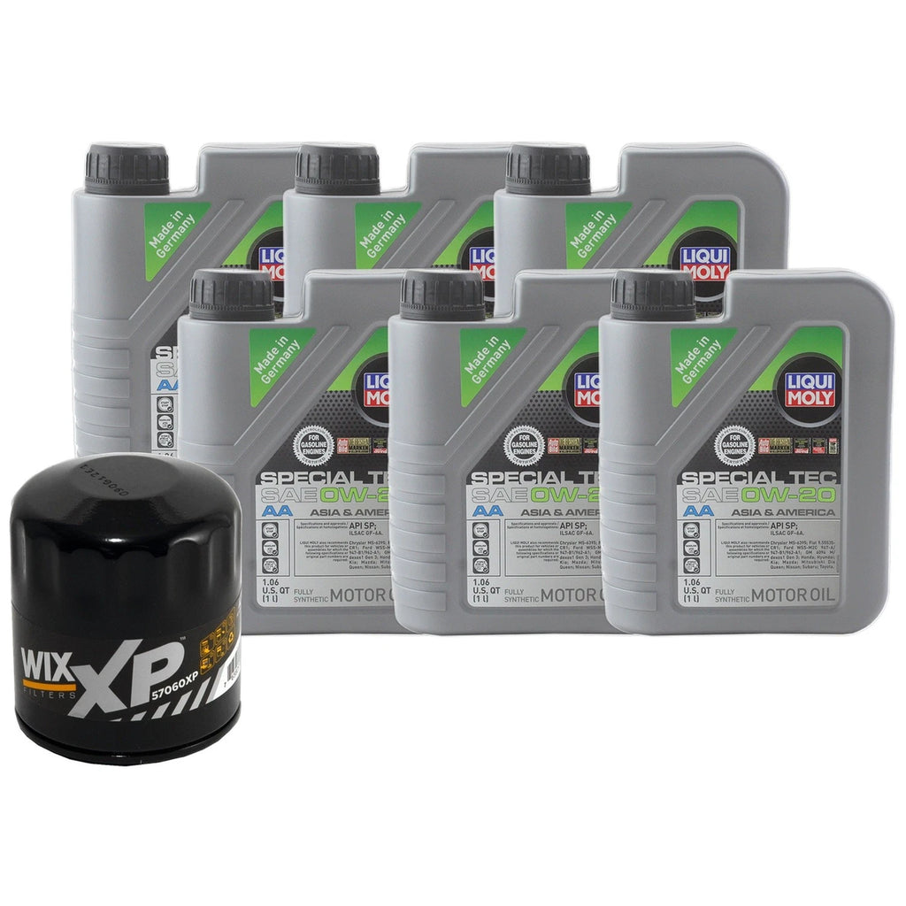 6L Liqui Moly SpecialTecAA 0W20 Engine Oil Change Kit for Cherokee Compass (2017–2023)