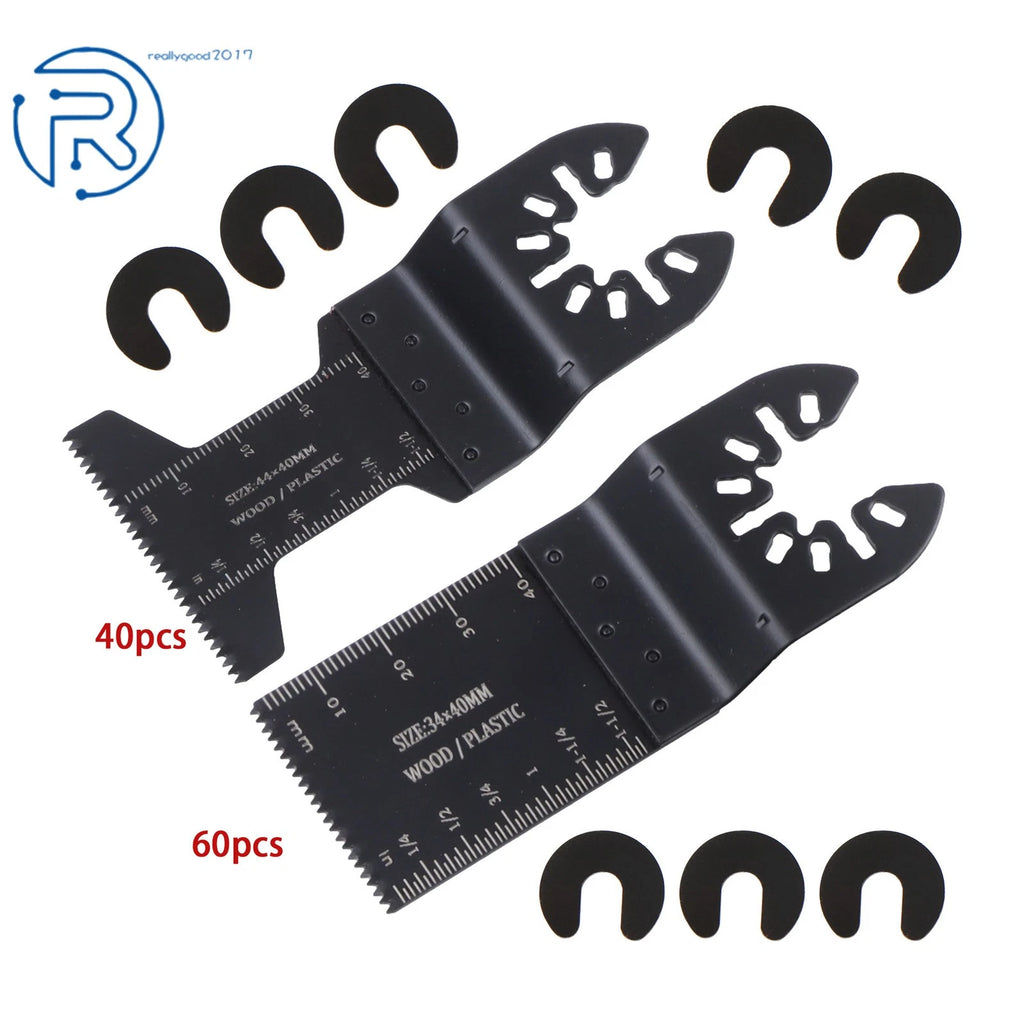 Set of 100 Oscillating Saw Blades for Universal Multi Tool