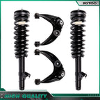 Set of 4 Front Strut & Spring Assemblies Upper Control Arm Kit for Mazda 6 (2003–2008)