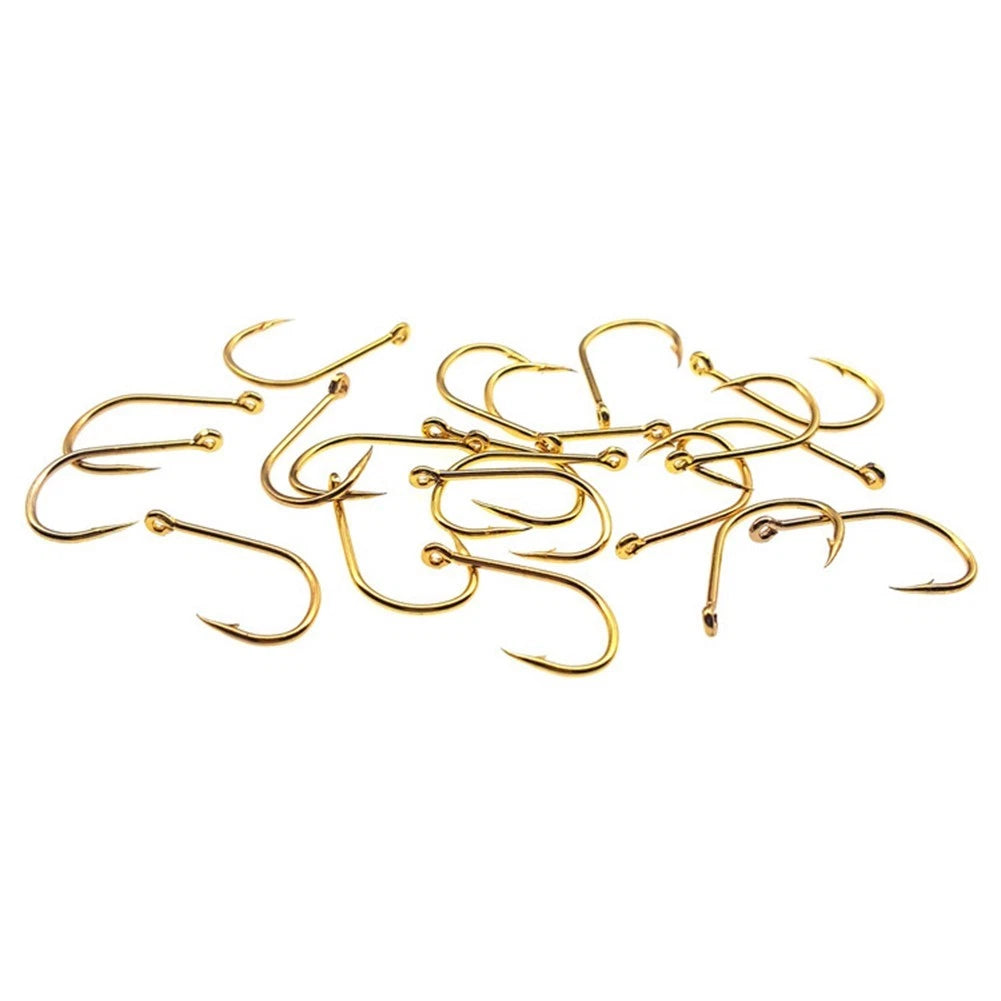 500Pcs Carbon Steel Fishing Hooks Tackle Kit with Box