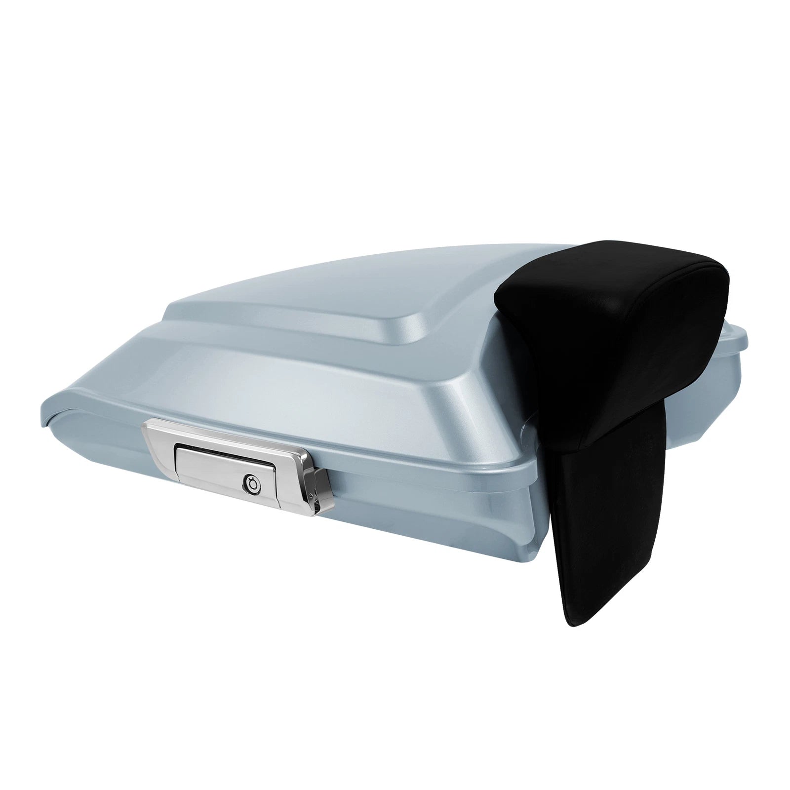 Silver Razor Trunk Backrest for Harley Touring Street Glide (2014–2023)