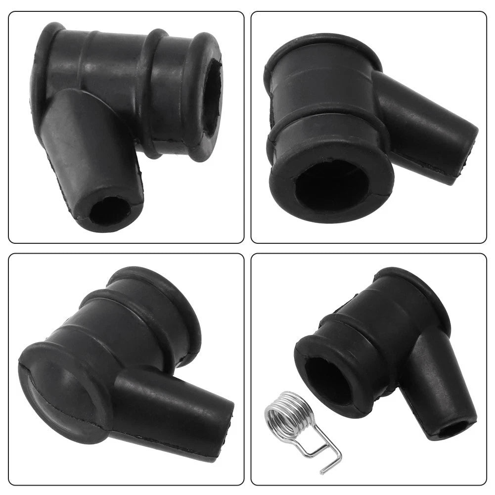 5mm Rubber Cap Cover with Spring for Garden Mower Blower Equipment