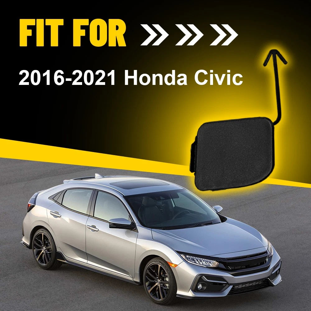 Rear Tow Hitch for Honda Civic (2016–2021) Black Bumper Cover