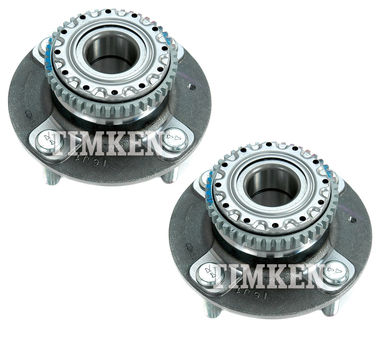 Set of 2 Rear Wheel Bearing & Hub Kit for Hyundai Kia FWD (ABS)