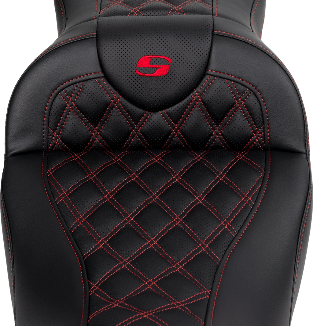 SADDLEMEN Roadsofa Seat with Backrest for FL (2008–2023) 808-07B-182B4