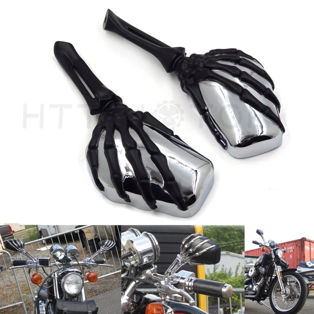 Claw Mirror for Yamaha VStar 1100 1300 1600 Warrior Virago (1999–2019) Black