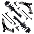 Set of 10 Front Struts Control Arms Sway Bars Tie Rods for Ford Focus (2008)