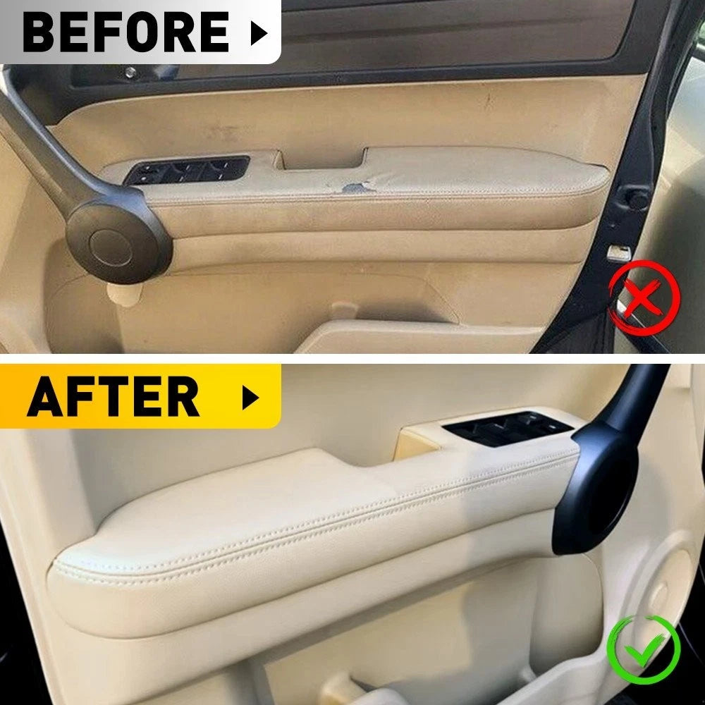Set of 2 Leather Front Door Panels for Honda CR-V (2007–2012) Beige