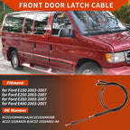 2pc Cargo Door Latch Release Cable for Ford E150 E250 E350 (2000–2014)
