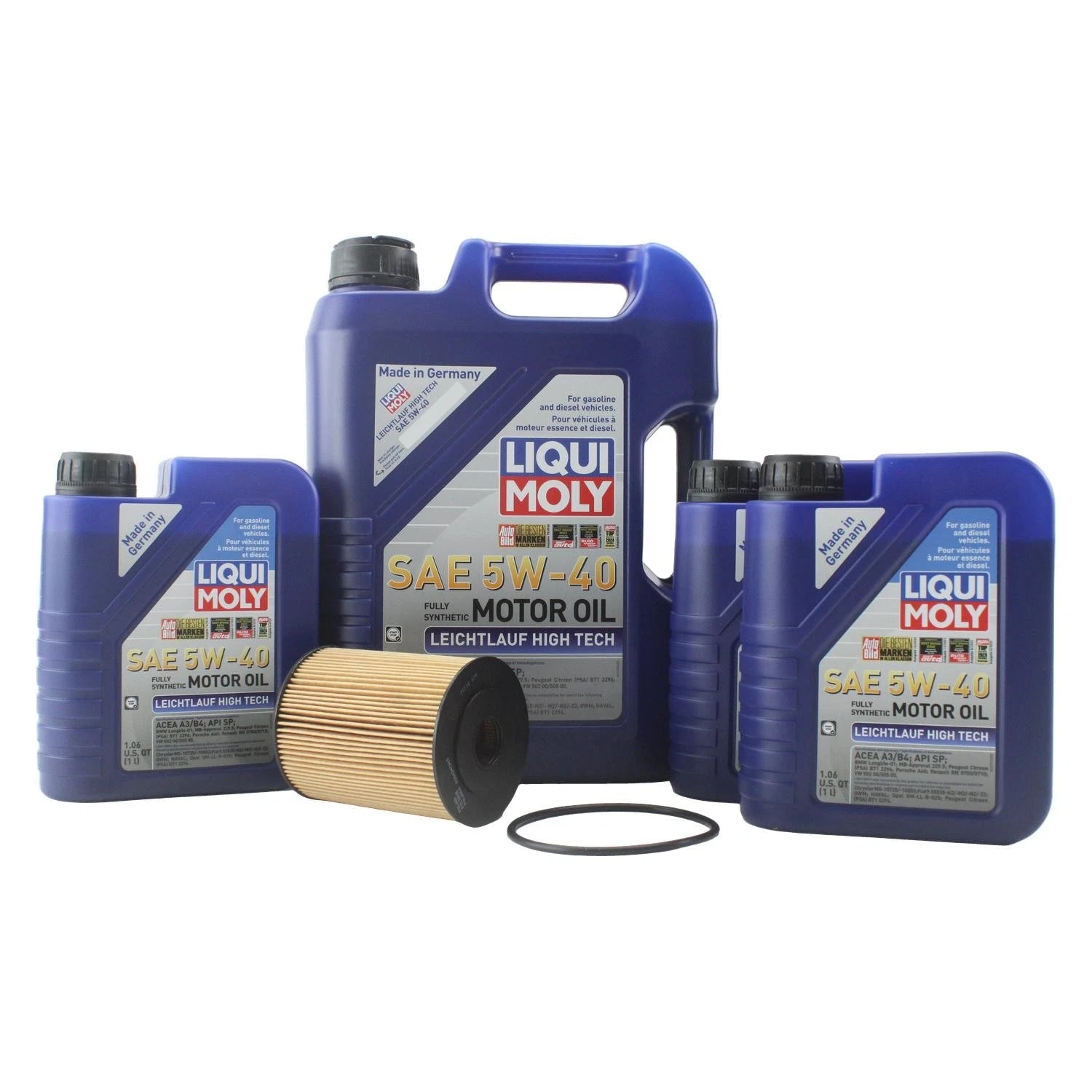 Engine Oil Change Kit 5W40 for Audi A8 Quattro (2000–2002) - 8L Liqui Moly, Wix