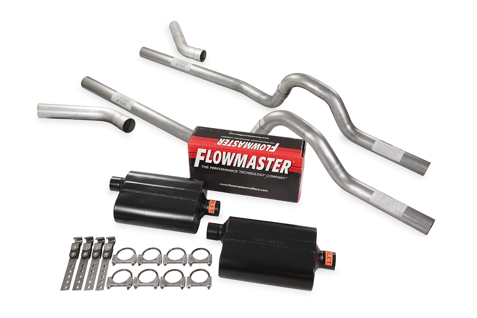 Dual Exhaust Kit 2.5" Flowmaster Super 40 for GM C/K 20 3/4 Ton (1973–1980)