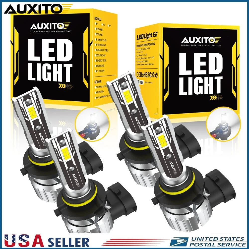 2X LED Headlight Bulbs Kit for Combo 9005 9006 (6500K)