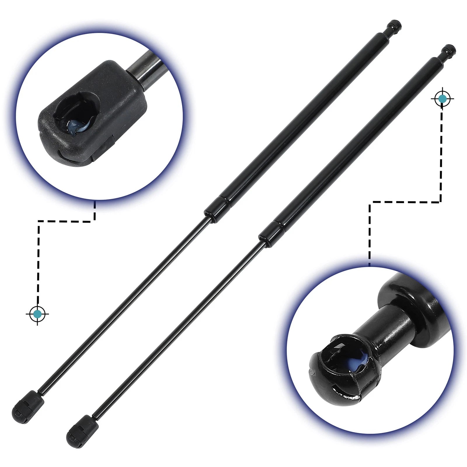 2X Rear Trunk Gas Struts Lift Supports 81771-26010 for Hyundai Santa 