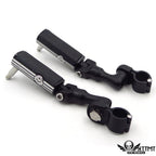Black Gear Skull 3" Footpeg Mount Kit for 1.25" Engine Guard Crash Bar