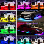 6PCS RGB Underglow Car Strip Light for Universal Vehicles (2010–2023)