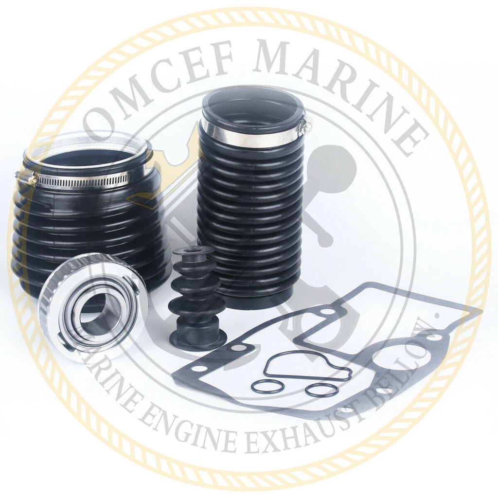 Stern Drive Transom Bellow Seal Kit for OMC (3858631/3854270) w/Gimbal Bearing (3853807)