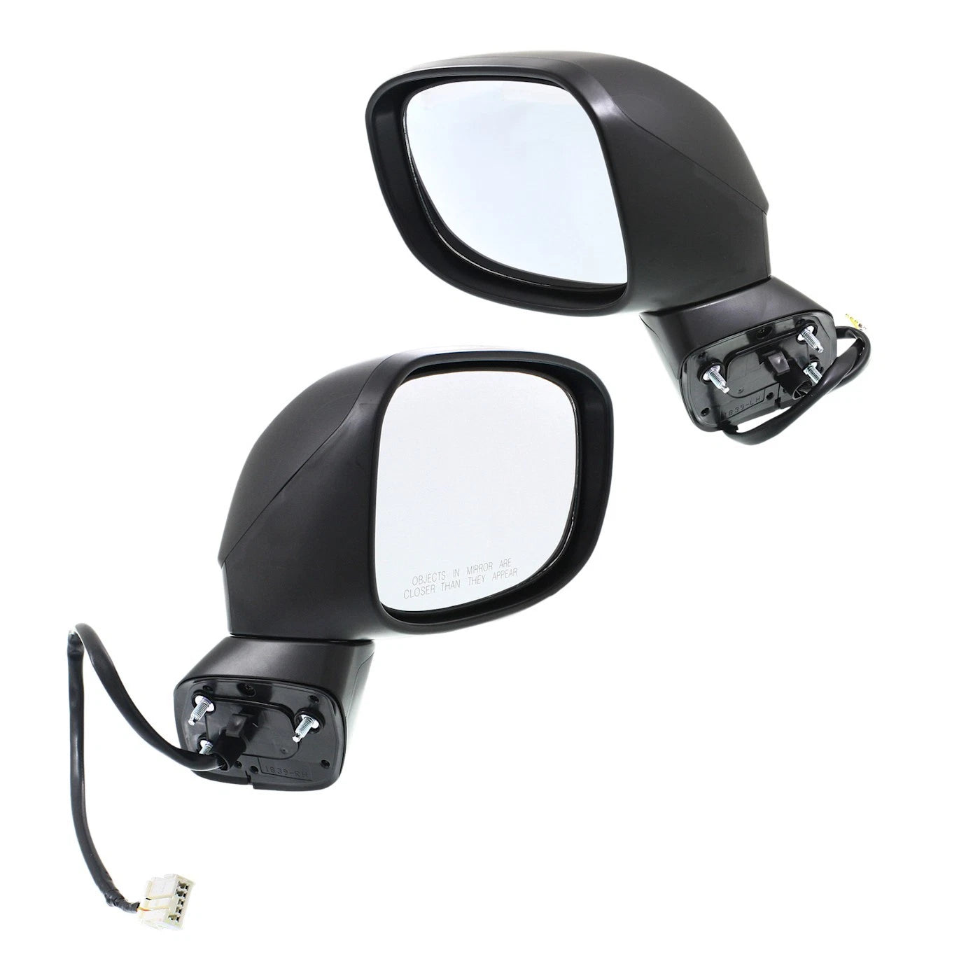 Set of 2 Heated Manual Folding Power Mirrors for Honda Civic (2012–2013)