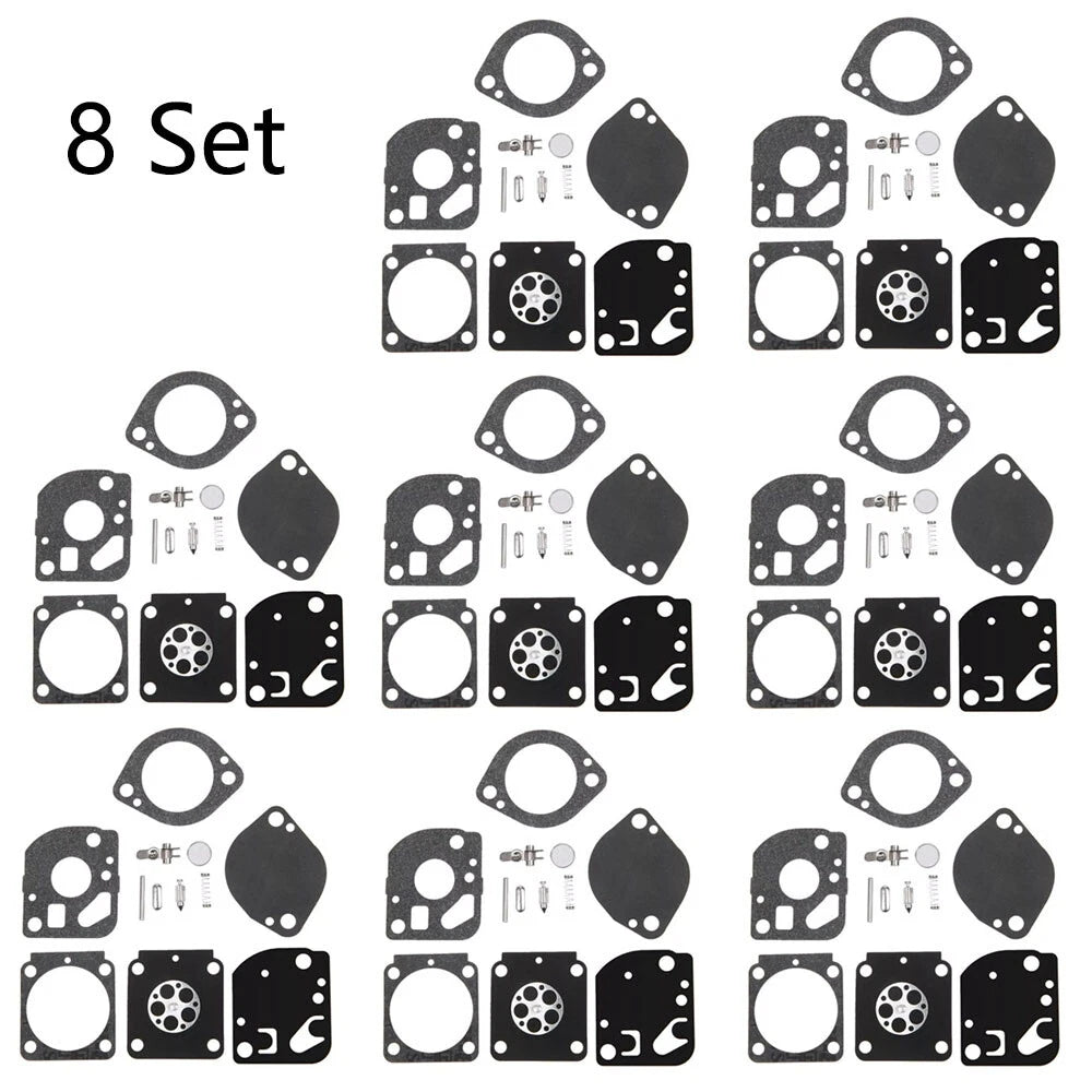 Set of 8 Carburetor Rebuild Kits for Stihl BR500 BR550 BR600 (ZAMA RB-114 RB-132)