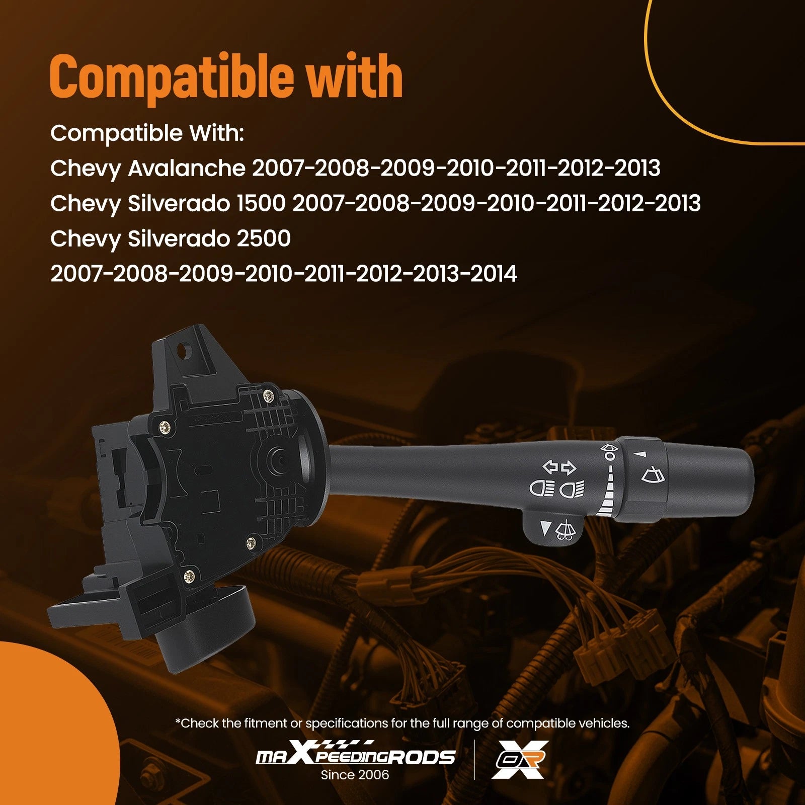 Turn Signal Wiper Switch for Chevy Silverado GMC Sierra (2007-2014)