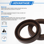 2X Oil Seal Rotary Shaft Seal FKM Rubber 45x65x12mm for Various Models 