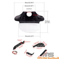 Windshield & Batwing Fairing for Harley Sportster 48 XL1200X 883 Dyna (2010-2023)