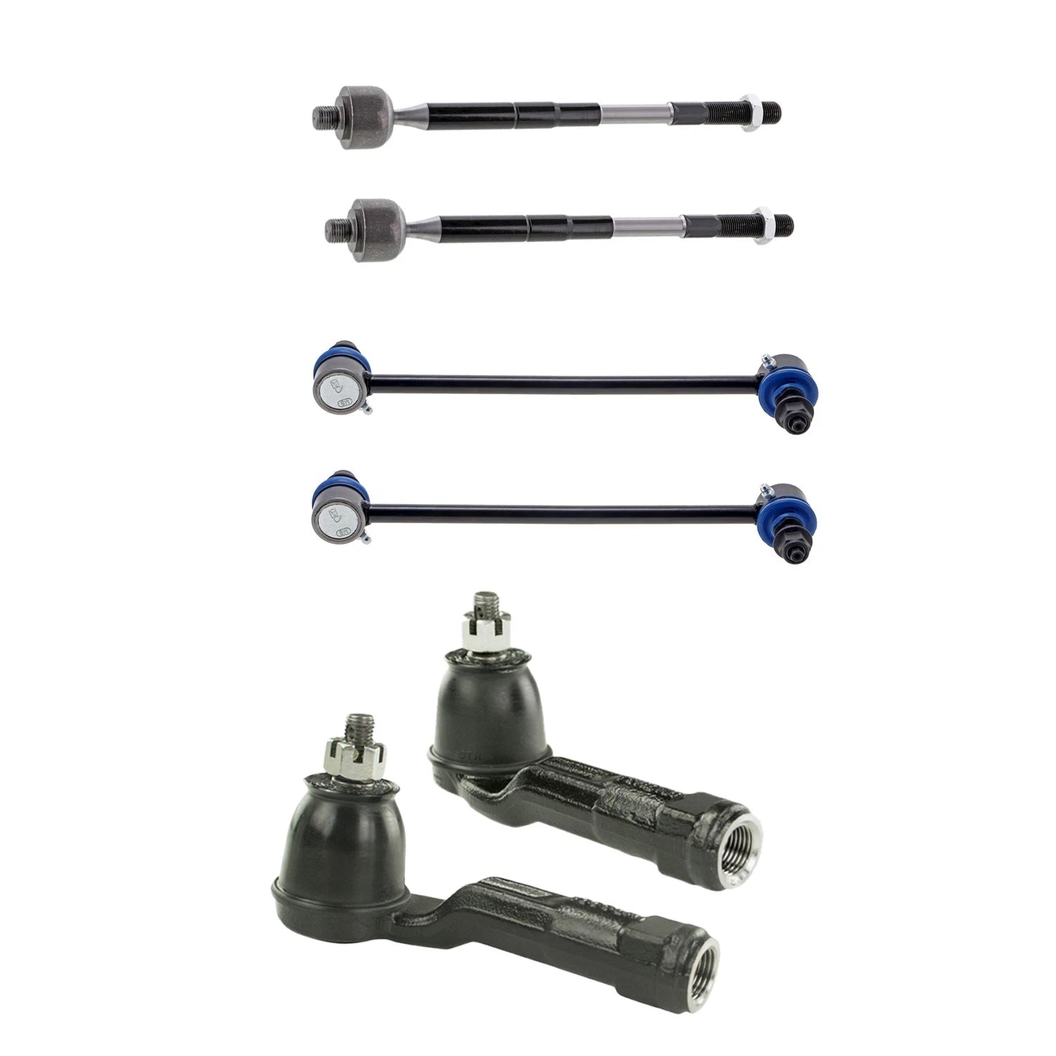Set of 4 Mevotech Supreme Tie Rod Ends Sway Bar Link Kit for Kona (2018–2023)