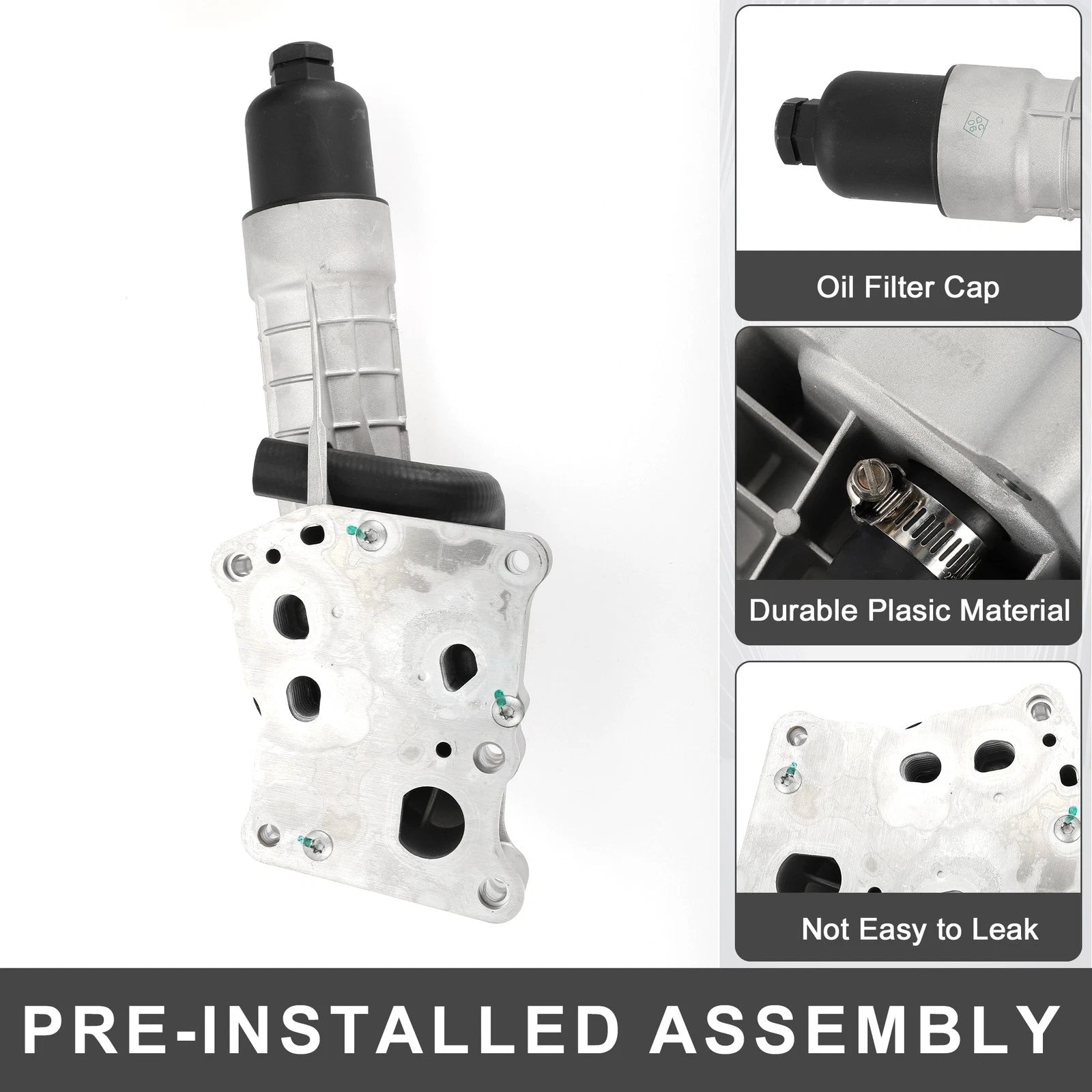 Engine Oil Filter Base Housing Assembly for Mercedes-Benz SLK250 (2012–2015) No.2711801410