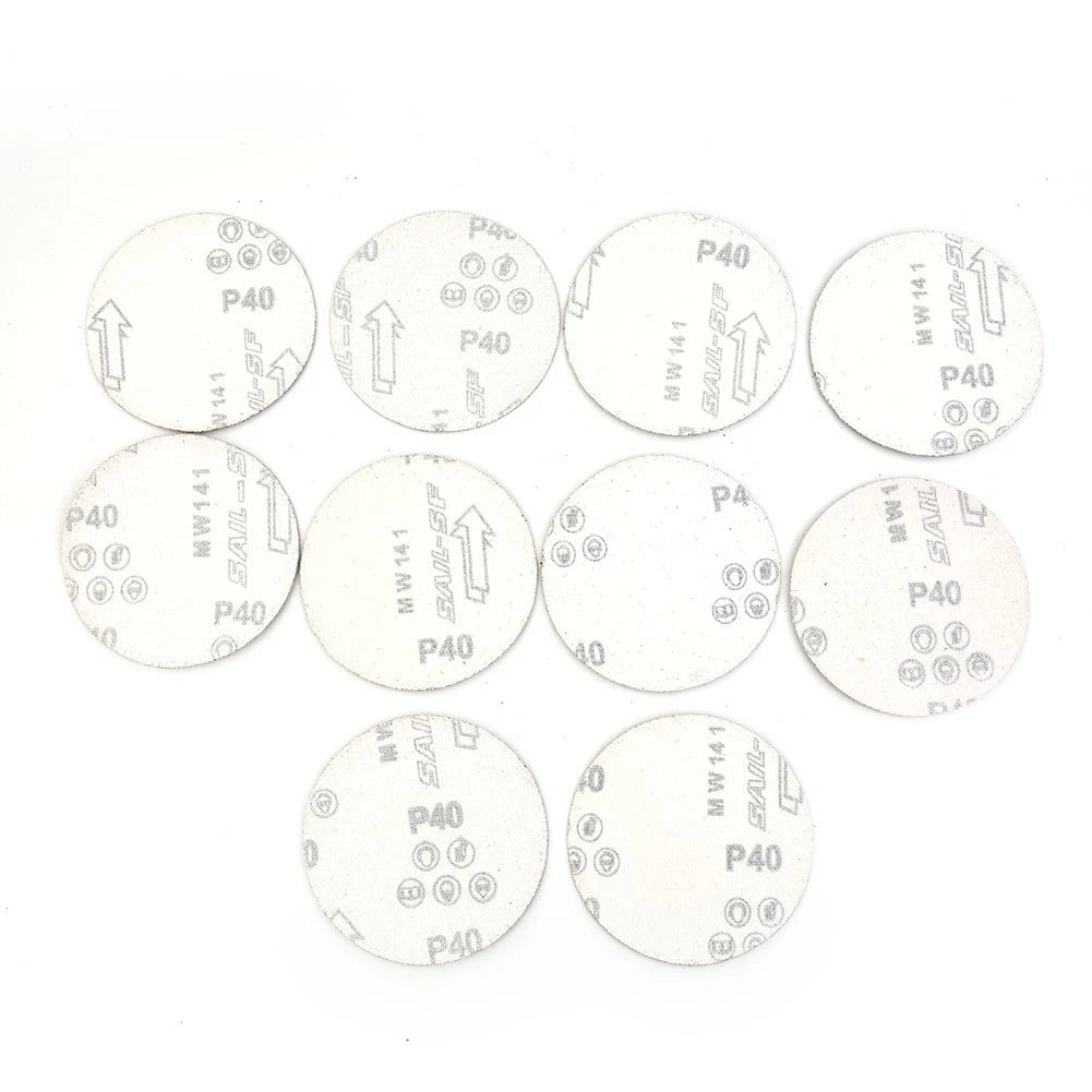 Set of 10 Sanding Discs 4'' for Polishing Pad (40-2000 Grit)