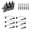 Set of 6 Denso Ignition Coil Wires & NGK Spark Plugs for Sable 3.0 V6