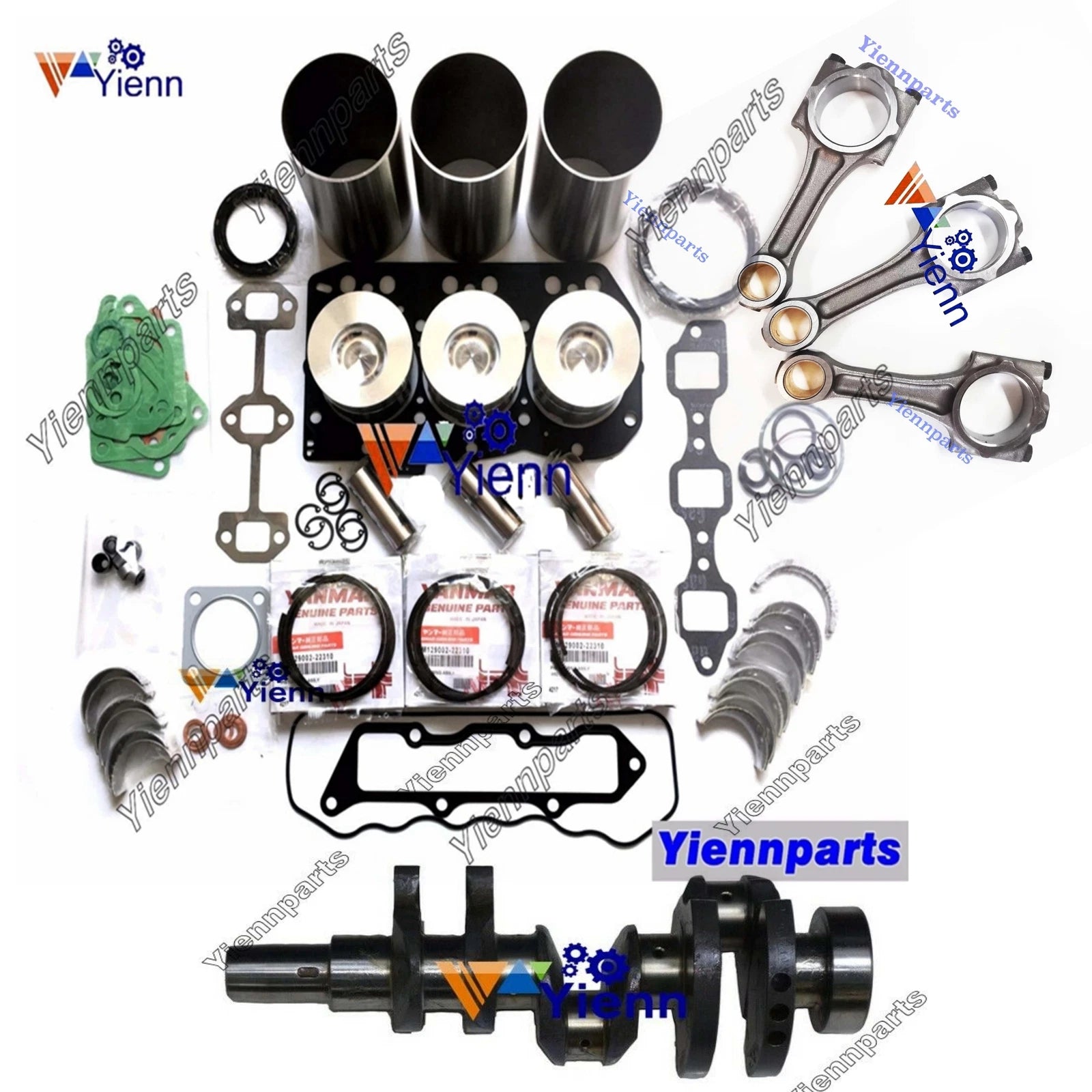 Crankshaft Overhaul Rebuild Kit for Komatsu PC27MR-3 PC27R-8 (2003–2018)