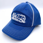 Licensed Hellcat Hemi Mopar Hat Blue with White Stitching for Dodge (2015–2021)