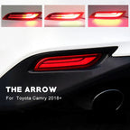 Pair Red Rear Reflector Tail Lights for Toyota Camry (2018–2022)