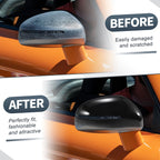 Pair Rearview Mirror Cover Caps Gloss Black for Audi TT TTS TTRS MK2 R8 (2006–2015)