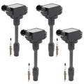 Set of 4 Ignition Coils & Iridium Spark Plugs for Toyota Camry RAV4 Sienna Venza